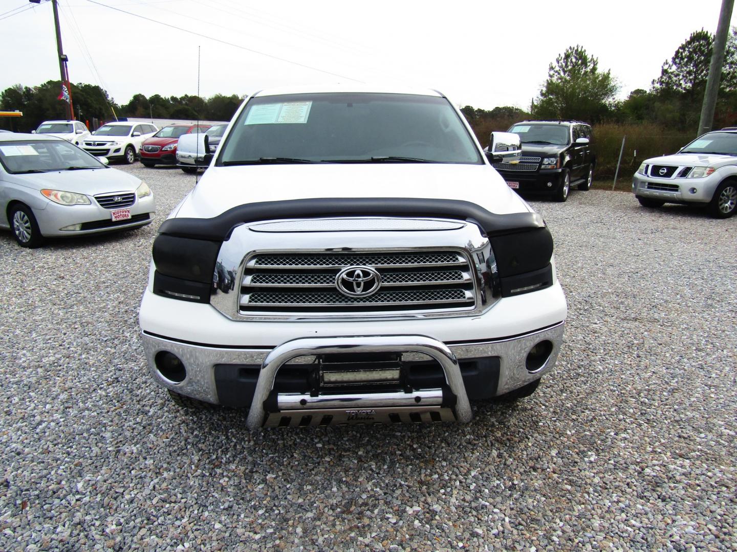 2008 WHITE /Gray Toyota Tundra Base Double Cab 4.0L 2WD (5TFRU54158X) with an 4.0L V6 DOHC 24V engine, Automatic transmission, located at 15016 S Hwy 231, Midland City, AL, 36350, (334) 983-3001, 31.306210, -85.495277 - Photo#1